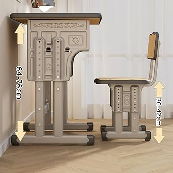 Amazon.co.jp: 勉強机 学習机セット 高さ調整可能 デスク・椅子